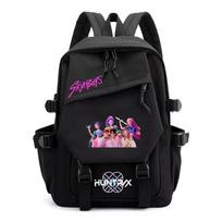 Saja berniukų kuprinė KPop Demon Hunters Huntrix Rumi Mira Zoey Mokyklinė kuprinė Animacinis didelės talpos studentų kelioninės kuprinės 1