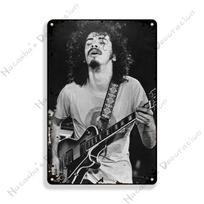 Roko Muzikos Plakatas Santana Metalo Ženklas ROCK Grupės Ženklas Baras Kavinė Klubas Metalo Plokštelė Vintažinė Metalo Plokštelė Garažas Kavinė Sienos Dekoras Ženklai 20x30cm（7.8x11.8inch）