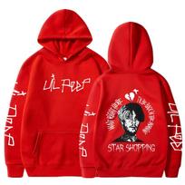 Raperis Lil Peep Cry Baby Hoodies Vyriški Drabužiai Mada Vintažiniai Hip Hop Stiliaus Laisvi Megztiniai Laisvalaikio Harajuku Hoodie Streetwear S