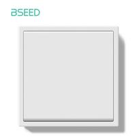 BSEED 1/2 grupės vienos sienos jungiklis, dvigubas šviesos jungiklis, trigubo didelio mygtuko jungiklis, 1 krypties EU standarto plastikiniai rėmeliai 10A EU standard