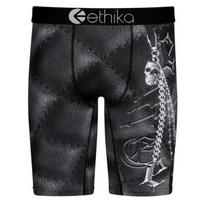 ETHIKA Vyriškos kvėpuojančios kvadratinės kelnaitės: Madingos spaudos sportinės apatinės kelnės, Fitneso maudymosi šortai, Paplūdimio kelnės. L (Euro) for 70-80 kg kaulų grandinės spalva
