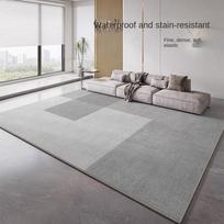 Svetainės Didelio Ploto Krištolinio Aksomo Kilimas Minimalistinis Pilkas Miegamojo Dekoro Kilimėlis Balkono Patogus Minkštas Drabužinės Kilimas 400mmx600mm