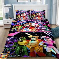 3D Spausdintas Freddy F-FNAF Patalynės Komplektas Five Nights Antklodės Užvalkalas Su Pagalvės Užvalkalu 3vnt Antklodės Užvalkalas Miegamojo Dekoras Duvet Cover Set&EU Single(135x200cm)