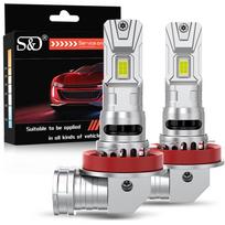2 vnt. 32000LM H7 LED priekinių žibintų lemputės Mini Turbo H11 LED H4 H8 9005 HB3 9006 HB4 70W Automobilio rūko žibintas Hi lo beam Priekinis žibintas Auto Plug&Play Lemputė 6500K Balta H11 H8