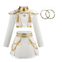 Vaikams Mergaitėms Kpop Rumi Zoey Mira Cosplay Kostiumas Helovinas Karnavalas Medžiotojai Scenos Kostiumas Perukas Kostiumas Šventė Vaidmenų Žaidimo Apranga 110