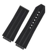 Apyrankė laikrodžiui HUBLOT BIG BANG Silikoninė 25*17mm 26*19mm Atspari vandeniui Vyriška laikrodžio apyrankė aukštos kokybės Guminė apyrankė apyrankė 24mm-17mm