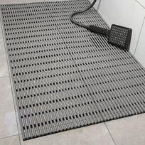 PVC neslystanti vonios kilimėlis: Atsparus vandeniui, paaukštintas dizainas dušui ir voniai. 41x63 cm pilka spalva