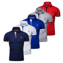 Naudoti žirafą 5 dalys Vasaros trumpomis rankovėmis vyriški marškinėliai Madingi marškinėliai POLO marškinėliai Vyriški laisvalaikio marškinėliai Slim Polo Business High Quality Outdoor S