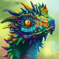 Deimantinis paveikslas Dragon 5D DIY Deimantinis siuvinėjimas Visas komplektas Išpardavimas Kalnų krištolų gyvūnų nuotraukos Deimantinės mozaikos sienos menas Full Round 30x30CM balta