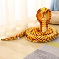 240cm Imitacinis Kobros Pliušinis Žaislas Didelis Ilgas Gyvatės Iškamša Gyvatės Pliušinis Žaislas Vaikų Dovanos 240cm oranžinė