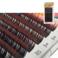 GAHAMACA gradientinis spalvotas blakstienų priauginimas Blakstienų priauginimas Ombre Lashes 0.07mm C/D/LCurl 8-14mm 0.07mm C 8-14mm MIX juoda/raudona