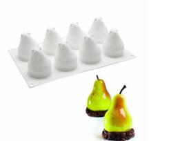 3D kriaušių putėsių pyrago formavimo forma Fondant silikoninė forma „pasidaryk pats“.