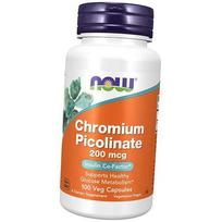 Chromo pikolinatas 200, „Now Foods“ 100 daržovių kepurėlių (36128026) 100vcaps