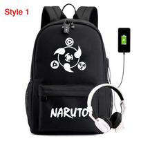 Anime kuprinė mokyklinė krepšys paaugliams Akatsuki Itachi Sharingan Cosplay berniukams mergaitėms nešiojamojo kompiuterio krepšiai kelioninė kuprinė