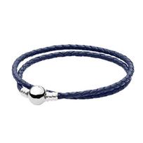 16 -44cm Natūralios Odos Rutulinis Užsegimas Gyvatės 925 Sterlingų Sidabro Apyrankės Tinka Mada Originali Banglė Karoliukų Pakabukas Pasidaryk pats Papuošalai 16CM