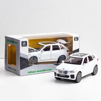 1:32 Scale X5 SUV modelio automobilio žaislas, cinko lydinio ištraukiamas žaislinis automobilis su garsu ir šviesa vaikams berniukų mergaičių dovanų kolekcija 1/32-16.5x7.5x6.5cm balta