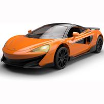 1:32 mastelio „McLaren 600LT“ metalinis automobilio modelis, patraukiami automobiliai su garsu ir šviesos diodais, „Diecast“ automobilių žaisliniai automobiliai, gimtadienio dovana berniukams ir mergaitėms 1/32-15.4x6.4x3.5cm oranžinė
