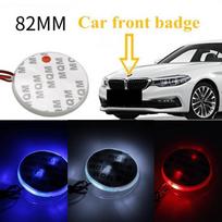 82 mm automobilio emblemos ženklelis GABLONO priekinio gaubto logotipo lipduko lemputė 12 V LED foninė lempa, skirta E46 E39 E38 E90 E60 Z3 Z4 X3 X5 X6 mėlyna