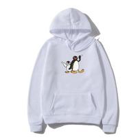 „Pingu“ vyriškas megztinis „Pingvinas“ serijos animacinis filmukas „Meme“ vaikams Retro, mielas, juokingas, juokingas „Camisas“ megztinis megztinis, aukščiausios kokybės medvilnė L balta