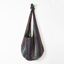 Yogodlns Fashion Crossbody Krepšys Moteriška didelė rankinė Universalus etninis pečių krepšys 40x20x27cm tamsiai mėlyna