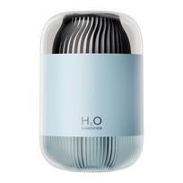 3600mAh įkraunamas baterijomis maitinamas oro drėkintuvas, 1000ml didelės talpos, dviguba anga, intensyvus garas, USB, nešiojamas, aromato difuzorius Sky Blue