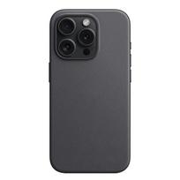 Prabangus audimo ruoželinis odinis dėklas, skirtas Apple iPhone 15 Pro Max 15 Plus belaidžio įkroviklio dėklui silikoninis minkštas buferio smūgiams atsparus dangtelis iPhone 15 Pro Max juoda