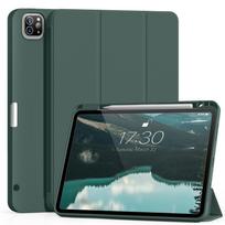Odinis dėklas, skirtas IPad Pro 11 12,9 colio su pieštuko laikikliu, skirtas iPad Air 4/5 kartos 10,9 colio Mini 6 minkštas plonas TPU planšetinio kompiuterio dangtelis iPad Mini 6 8.3 2021 tamsiai žalia spalva