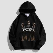 Rudens Vyriški Sportiniai Drabužiai Su Gobtuvu Dobermano Atspaudas Retro Megztiniai Su Gobtuvu Madingi Laisvalaikio Poros Streetwear Unisex Dydžio Drabužiai 2XL