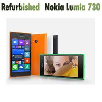 Atnaujintas Nokia Atrakintas Originalus Nokia Lumia 735 1 SIM 730 2 SIM 4.7  8GB ROM 1GB RAM Keturių branduolių LTE Mobilusis telefonas su 1/2 SIM 735 1 SIM No charger juoda