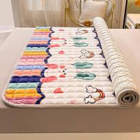 Naujas Milk Velvet dygsniuotas čiužinys, flanelinis, sutirštintas vientisos spalvos tatami kilimėlis, apsauginis čiužinio kilimėlis 90*200cm