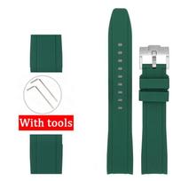 Lenkta sąsaja Silikoninė apyrankė Swatch x Blancpain Fifty Fathoms 22mm Vyrams Moterims Sportinė Nardymo Vandeniui atspari Guminė Laikrodžio juosta 22mm&20