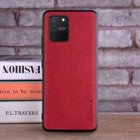 Dėklas Samsung Galaxy S10 Lite coque Prabangus tekstilinis Odos imitacijos minkštas TPU kietas viršelis samsung galaxy s10 lite dėklui S10 Lite raudona