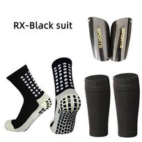 A Set Hight Elasticity Futbolo Blauzdų apsaugos Suaugusiesiems Vaikams Sporto Antblauzdžių Apdangalas Lauko Apsauginė įranga Nop Slip Futbolo Kojinės Kids(EU 34-38)