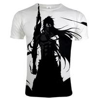 2024 Anime Bleach 3D spausdinti marškinėliai vyrams ir moterims, laisvalaikio, apvalia iškirpte, trumpomis rankovėmis, gatvės stiliaus, Harajuku, Hip Hop, marškinėliai, viršutiniai drabužiai S