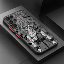 D-Dragon Balls Komiksai Gokus Samsung A73 A72 A54 A53 A52S A34 A32 A33 A24 A23 A22S A02 Lite Matinis Pusiau Skaidrus Telefono dėklas Samsung A24 4G
