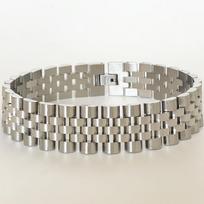 15MM grandininė apyrankė vyrams moterims poliruoto aukso spalvos nerūdijančio plieno vyriška apyrankė ant rankos juostelės papuošalų aksesuarai 19CM sidabras