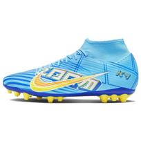 Nike Zoom Superfly 9 Academy KM AG Futbolo bateliai su apvaliu priekiu ir raišteliais, Neslystantis ir patvarus Unisex sportbačiai Mėlyni DO9343-400 44