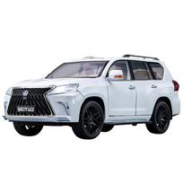 1/18 LEXUS LX570 SUV Žaislai Lydinio Automobilio Modelis Diecast Metalas Didelis Visureigis Simuliacija Garsas Šviesa Pomėgiai Kolekcionuojamas Vaikų Žaislas Dovana balta