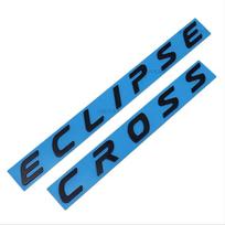 ABS Automobilio Galinės Bagažinės Emblema Ženklelis Raidės Lipdukas Decal for ECLIPSE CROSS Logotipui juoda