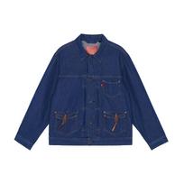 Levis Minimalistinis daug kišenių džinsinis švarkas Vyriški švarkai Mėlynas A2699-0000 S