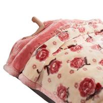 Raschel dvisluoksnė antklodė 1.5 * 2m/2kg burnočio rožinė spalva