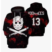 Penktadienis 13-oji Hoodies 3D spausdinimo Hoodies Vyrams/moterims Madingi ilgomis rankovėmis Šaunūs Harajuku Streetwear vaikų hoodie paltas S