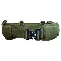 „Molle“ taktinis karinis diržas – greito atsegimo, daugiafunkcis lydinio juosmens sandariklis saugumui ir komiksų treniruotėms. waist belt armijos žalia spalva