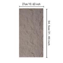 54CM Imituoto Akmens Lengvos Akmens Lauko Sienų Plytelės Dekoratyvinės Sienų Plokštės Keraminės Plytelės TV Foninės Sienos Dekoras 54cmX27cm-1pcs šviesiai pilka spalva