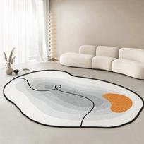 Paprastas modernus netaisyklingo miegamojo svetainės sofa kavos staliukas didelio ploto kilimas neslystantis 80 * 160cm