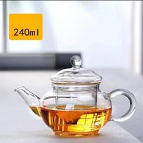 1000 ml Aukštos kokybės karščiui atsparus stiklinis arbatos puodas Praktiškas butelis gėlių arbatos puodelis Stiklinis arbatinukas su arbatos lapų žolelėmis 240ml