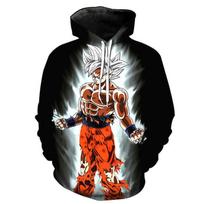 Japonijos anime Dragon Ball Goku Hoodie Fashion Kasdieniai 3D spausdinti gobtuvai Unisex megztiniai su gobtuvu ilgomis rankovėmis M