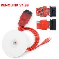 Renolink V1.99 V2.10 V1.94 V1.87 Renault automobiliams OBD2 Reset OBD 2 OBD2 Automobilio diagnostikos įrankis ECM UCH Raktas ECU Programavimo įrankis