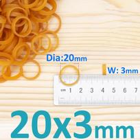 Skersmuo 20mm-75mm Plotis 2mm-10mm Geltonos Didelio Elastingumo Guminės Juostelės Prekės Tamprios Latekso Žiedai Storis 1.5mm 50Pcs