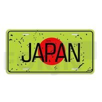 Stiliaus numerio lentelė Japonijos licencija Aliuminio numerio ženklo žyma Automobilių apdaila Automobilių priedai Garažo namų studijos baro apdaila L auksinė
